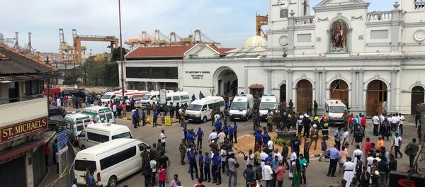 Militares cerca de la iglesia de San Antonio de Kochchikade en Colombo, Sri Lanka - Sputnik Afrique