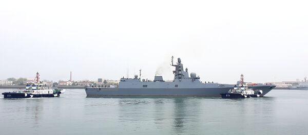 La frégate Admiral Gorchkov à Qingdao La frégate Admiral Gorchkov à Qingdao - Sputnik Afrique
