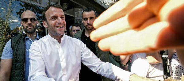 Emmanuel Macron au Touquet le 21 avril 2019 - Sputnik Afrique
