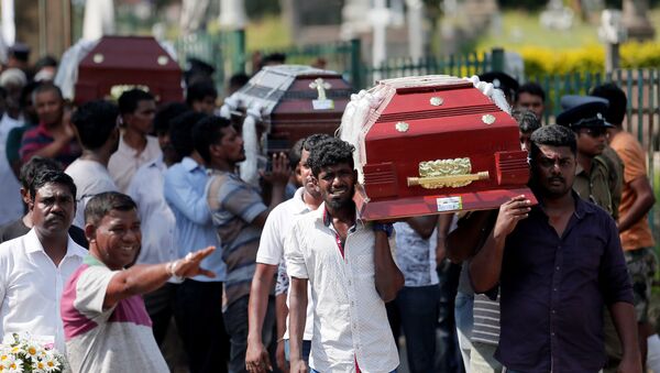 Les cercueils de victimes des attaques du 21 avril 2019 au Sri Lanka - Sputnik Afrique