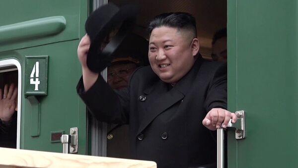 Kim Jong-un est arrivé en Russie à bord de son trai blindé - Sputnik Afrique
