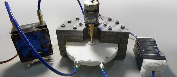 Un prototype d'un réfrigérateur magnétique Un prototype d'un réfrigérateur magnétique - Sputnik Afrique