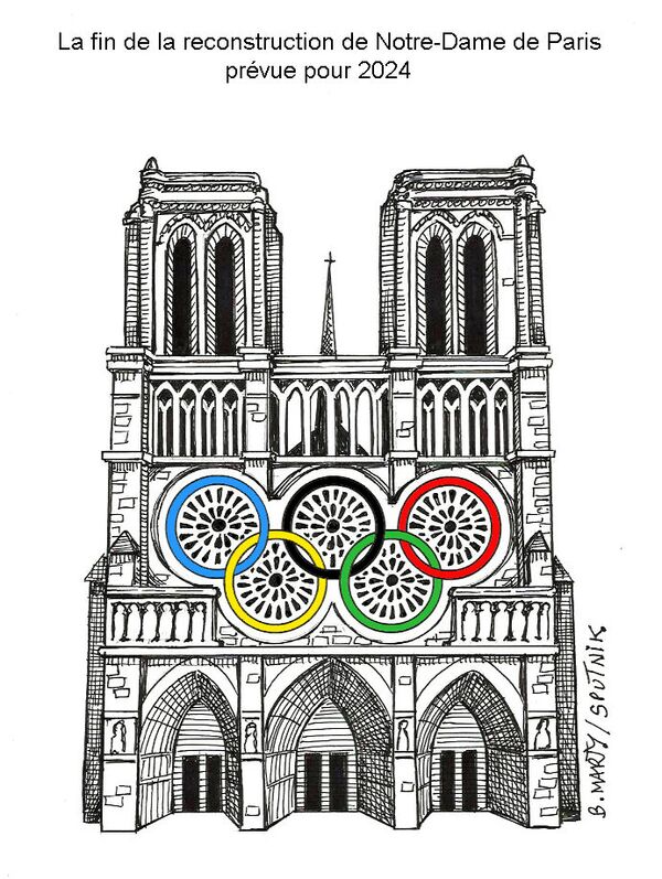 Reconstruction de Notre-Dame de Paris Reconstruction de Notre-Dame de Paris - Sputnik Afrique