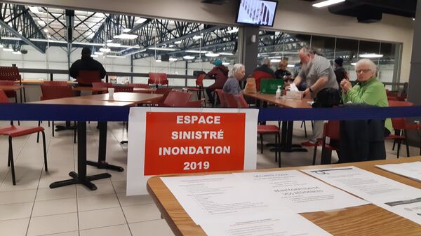 Une section du Centre Caztel réservée aux sinistrés.  - Sputnik Afrique