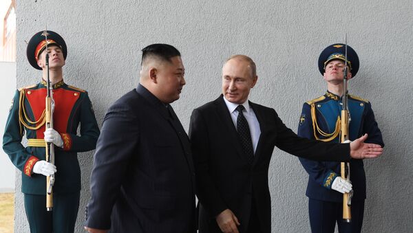 Vladimir Poutine et Kim Jong-un - Sputnik Afrique