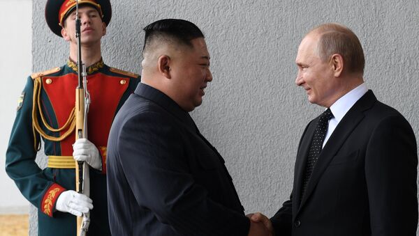  Kim Jong-un et Vladímir Poutine - Sputnik Afrique