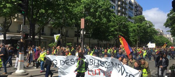 Les Gilets jaunes lors de l’acte 24 à Paris - Sputnik Afrique