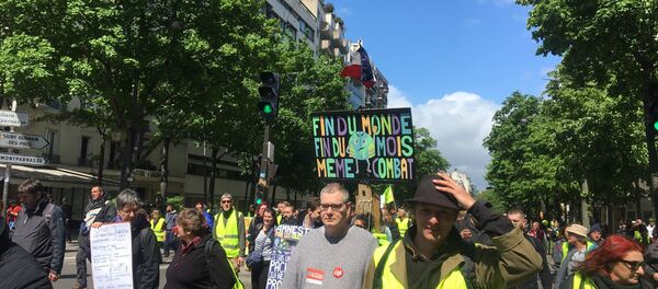 Les Gilets jaunes lors de l’acte 24 à Paris - Sputnik Afrique