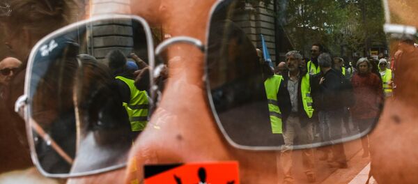 Les Gilets jaunes lors de l’acte 24 à Paris Les Gilets jaunes lors de l’acte 24 à Paris - Sputnik Afrique