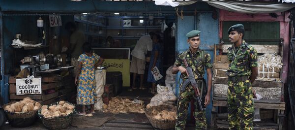 Des soldats sri-lankais à Colombo - Sputnik Afrique