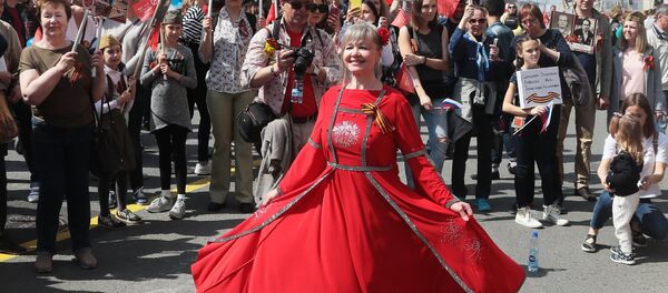 La marche du Régiment des immortels à Moscou - Sputnik Afrique