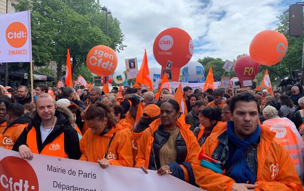 Manifestation syndicale à Paris, le 9 mai 2019 - Sputnik Afrique