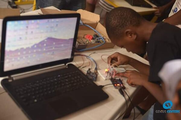 Un atelier de formation à Genius center.  - Sputnik Afrique