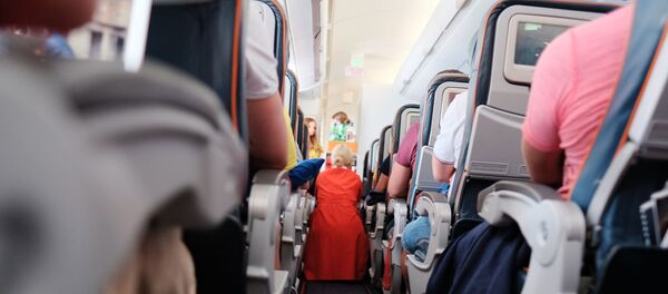 Les passagers d'un avion en vol - Sputnik Afrique