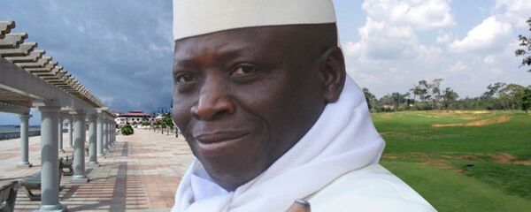 Yahya Jammeh au bord de la Wele à Mongomo - Sputnik Afrique