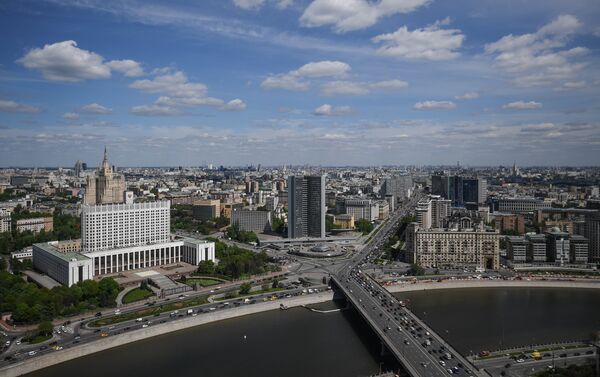 Vue de la ville depuis l'hôtel Ukraine à Moscou, 2017 - Sputnik Afrique