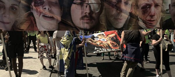 La marche des Gilets jaunes blessés à Paris - Sputnik Afrique