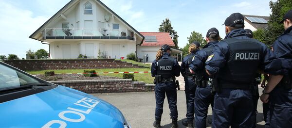 La police près de la domicile de Walter Lubcke La police près de la domicile de Walter Lubcke - Sputnik Afrique