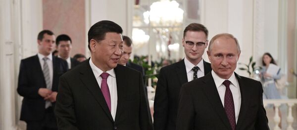 Vladimir Poutine et Xi Jinping  - Sputnik Afrique