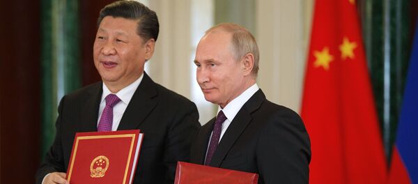 Vladimir Poutine et Xi Jinping  - Sputnik Afrique