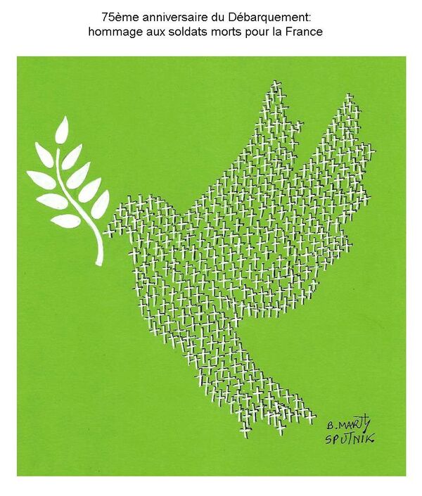 À l’occasion du 75e anniversaire du «D-Day», Macron remercie en anglais les vétérans pour avoir libéré la France - Sputnik Afrique