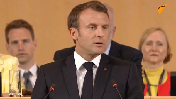 Emmanuel Macron à Genève pour les 100 ans de l’Organisation internationale du travail - Sputnik Afrique
