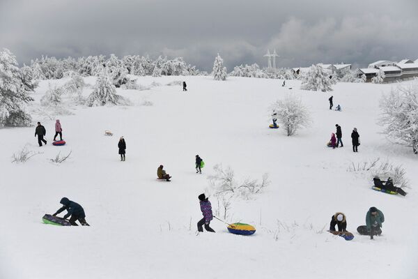 Jour d’hiver chômé du photographe russe Alexeï Malgavko, finaliste dans la catégorie Ma planète, photo unique. - Sputnik Afrique