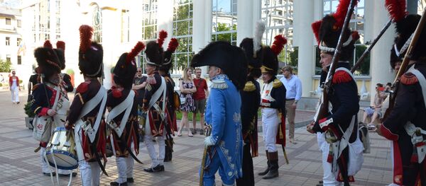 La Garde impériale à Moscou lors du festival Les temps et les époques 2019 - Sputnik Afrique