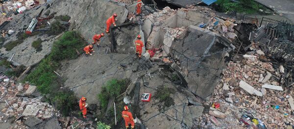 Les conséquences d'un fort sésme dans la province chinoise de Sichuan Les conséquences d'un fort sésme dans la province chinoise de Sichuan - Sputnik Afrique