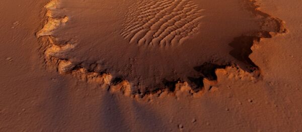 Un cratère sur Mars Un cratère sur Mars - Sputnik Afrique