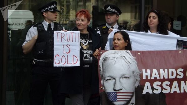 Julian Assange supporters. London. 14.06.2019 - Sputnik Afrique