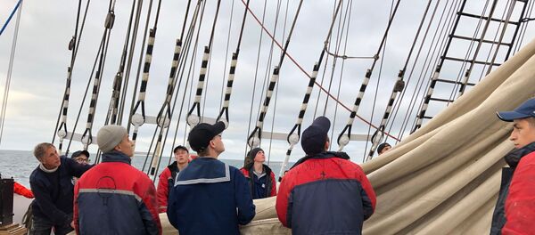 Sedov arrive dans le port de Bordeaux  - Sputnik Afrique
