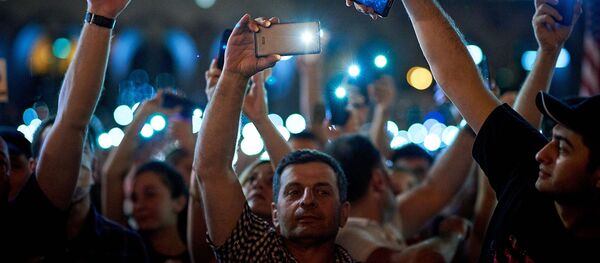 Les manifestations en Géorgie - Sputnik Afrique