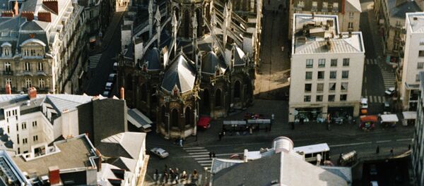 Вид с самолета на город Нант. - Sputnik Afrique