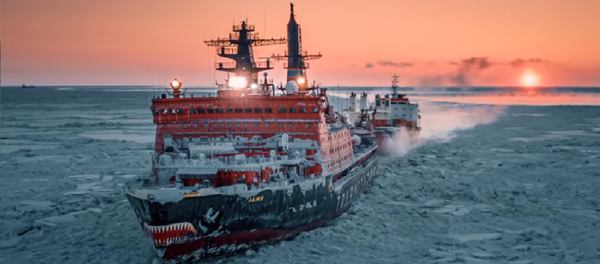 75 000 h.p. The Biggest Nuclear Icebreaker \\ 75 000 л.с. Атомный Ледокол Ямал - Sputnik Afrique