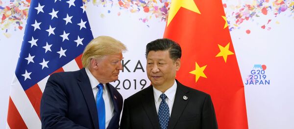 Donald Trump et Xi Jinping à Osaka  - Sputnik Afrique