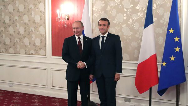 Vladimir Poutine Emmanuel Macron G20 Osaka Путин Макрон  - Sputnik Afrique