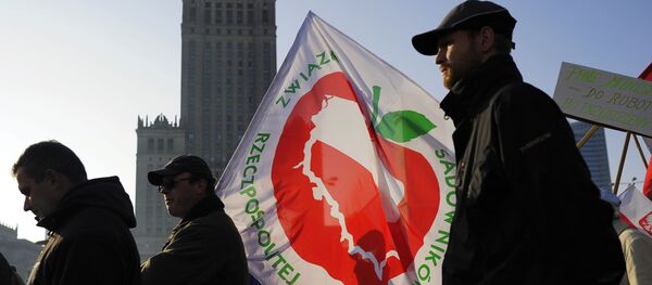 Protestation de fermiers polonais, archives - Sputnik Afrique