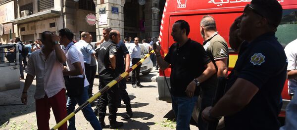 Sur les lieux du double-attentat ayant frappé Tunis le 27 juin  - Sputnik Afrique