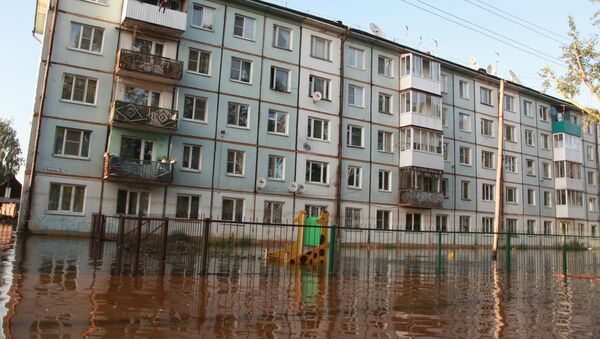 La zone inondée dans la région d'Irkoutsk (juin 2019) - Sputnik Afrique
