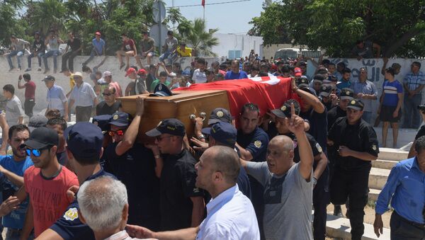 Funérailles du policier tué à Tunis le 27 juin 2019 - Sputnik Afrique