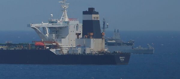 El buque petrolero detenido en Gibraltar El buque petrolero detenido en Gibraltar - Sputnik Afrique