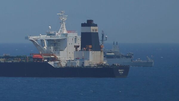 El buque petrolero detenido en Gibraltar - Sputnik Afrique