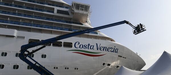 un paquebot Venise круизный лайнер Венеция - Sputnik Afrique