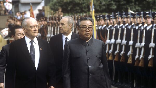 Kim Il-sung lors de sa visite en URSS - Sputnik Afrique