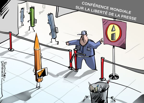 Le refus d’accréditer Sputnik et RT à une conférence sur la presse est le comble de l’absurdité, selon le Kremlin Le refus d’accréditer Sputnik et RT à une conférence sur la presse est le comble de l’absurdité, selon le Kremlin - Sputnik Afrique