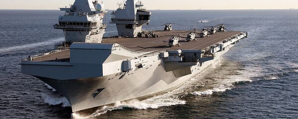 Porte-avions britannique HMS Queen Elizabeth (archive photo) - Sputnik Afrique