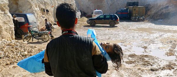 La ville de Khan Cheikhoun, dans le gouvernorat d'Idlib, après l'attaque d'avril 2017 - Sputnik Afrique