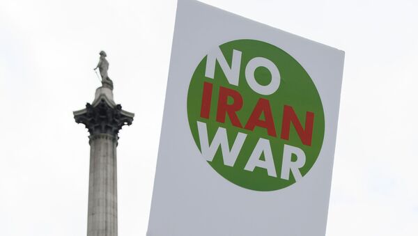 Une manif contre la guerre contre l'Iran - Sputnik Afrique