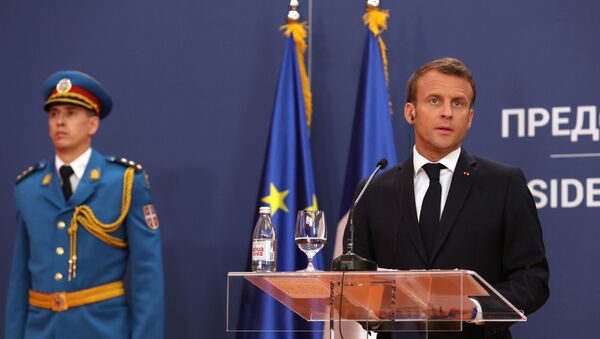 Emmanuel Macron en Serbie - Sputnik Afrique